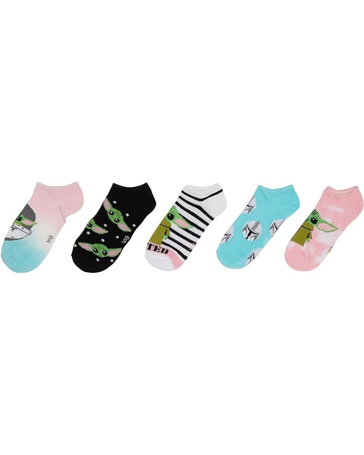 

Носки High Point Design 5-Pack No Show Tie-Dye Mandalorian, розовый