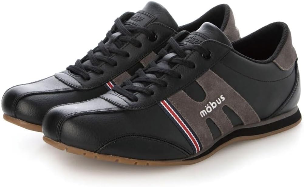 

Мужские повседневные кожаные кроссовки Basel Mobus, черный/угольный