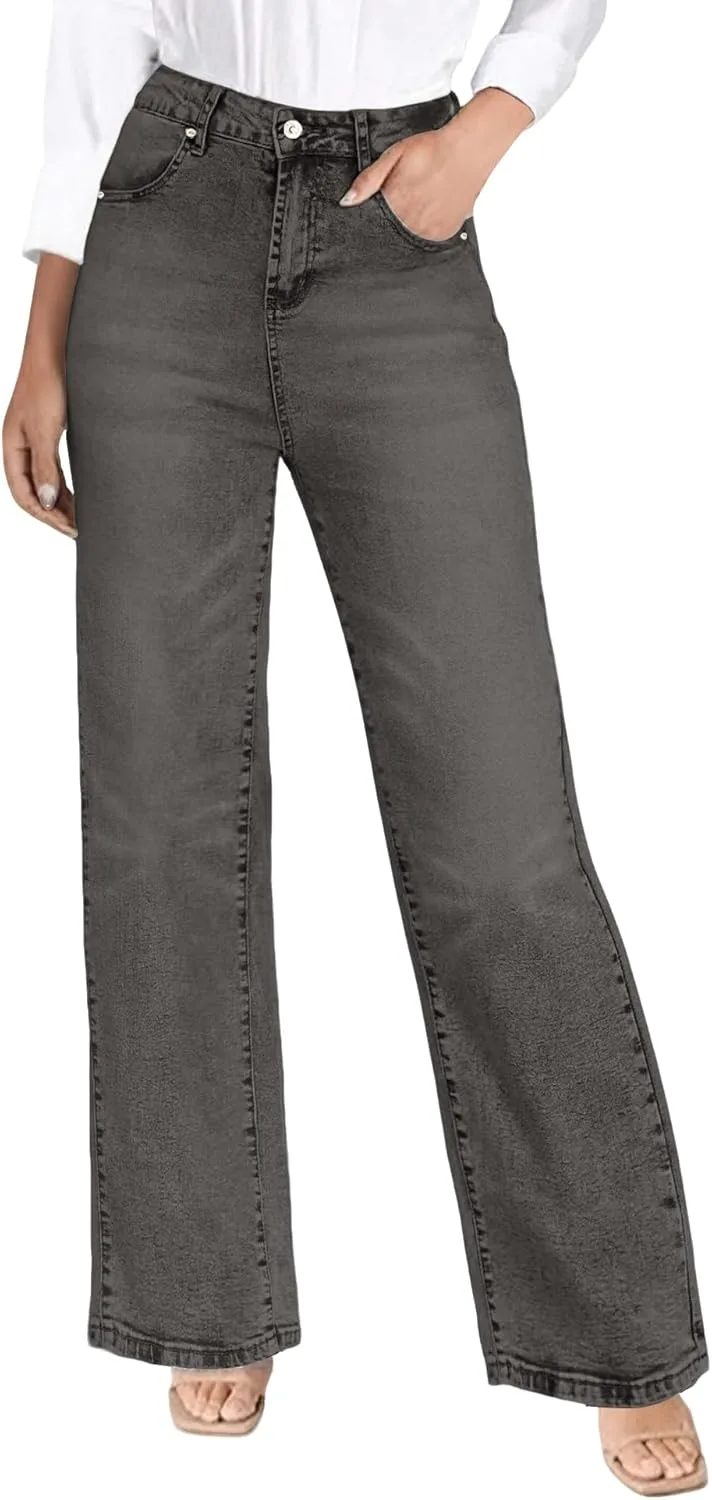 

MARIASHA джинсы Wide Leg для женщин, прямые, высокие