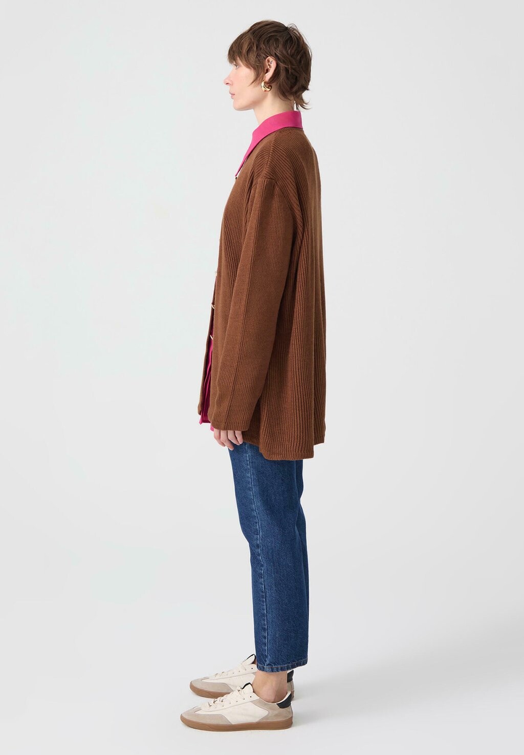 

Кардиган BUTTONED LONG Touché Privé, коричневый