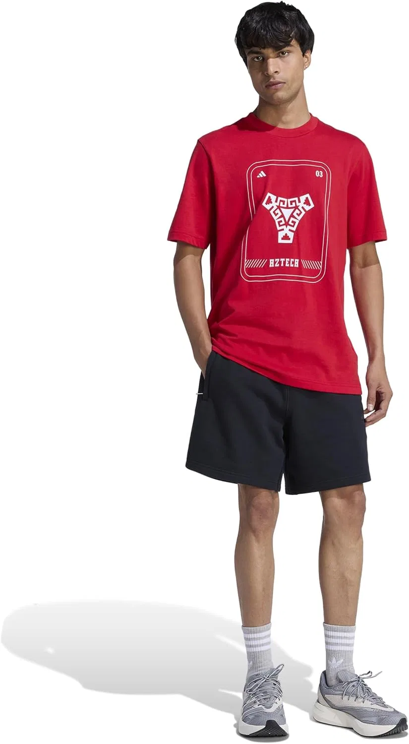 Футболка Alphaskin adidas, Better Scarlet/White — фото 2