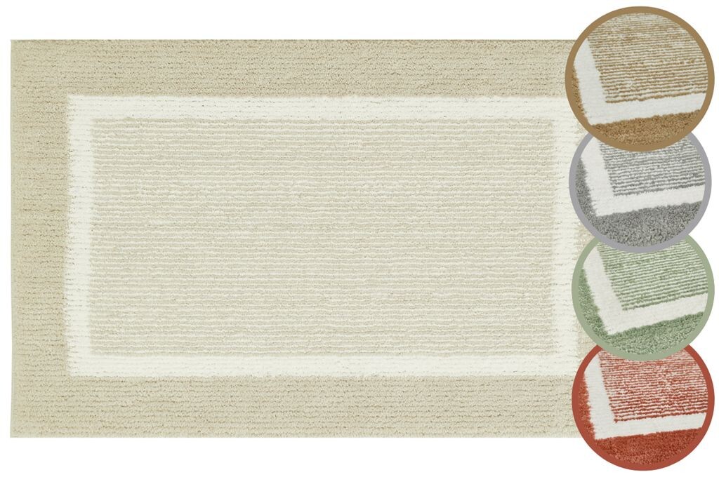 

Нескользящий комплект коврика для ванной 40 x 60 см + 60 x 100 см, бежевый коврик для ванной комнаты, мягкий и пушистый коврик для ванной, моющийся коврик для душа для ванной комнаты Andiamo