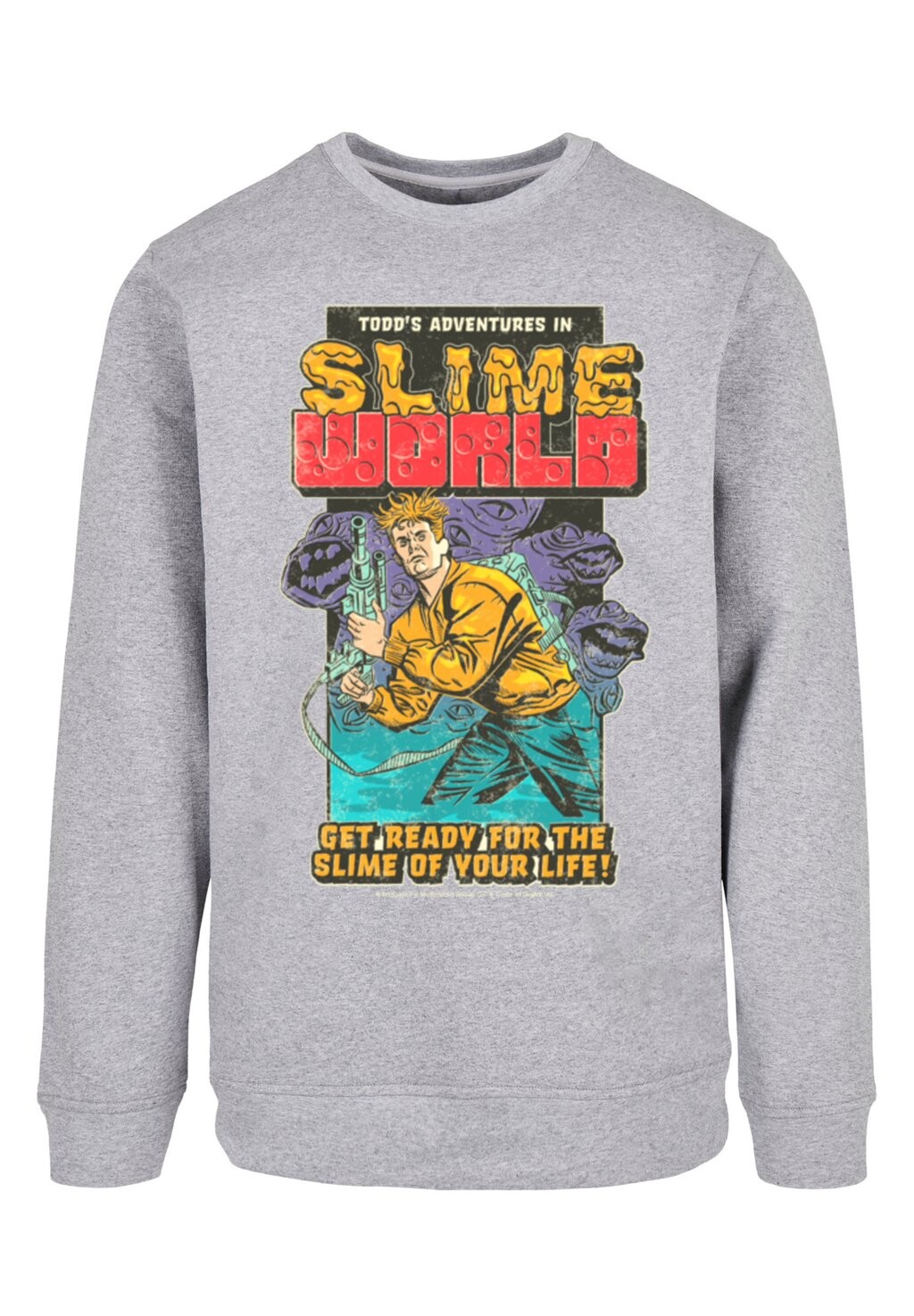

Толстовка RETRO GAMING TODD'S ADVENTURES IN SLIMEWORLD F4NT4STIC, серый