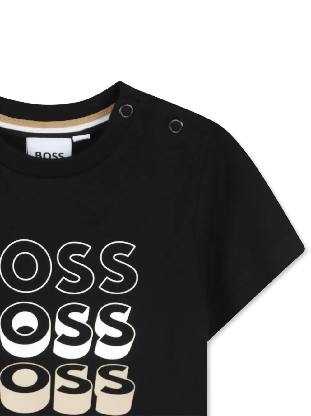 Футболка с короткими рукавами Boss Kidswear, черный — фото 3