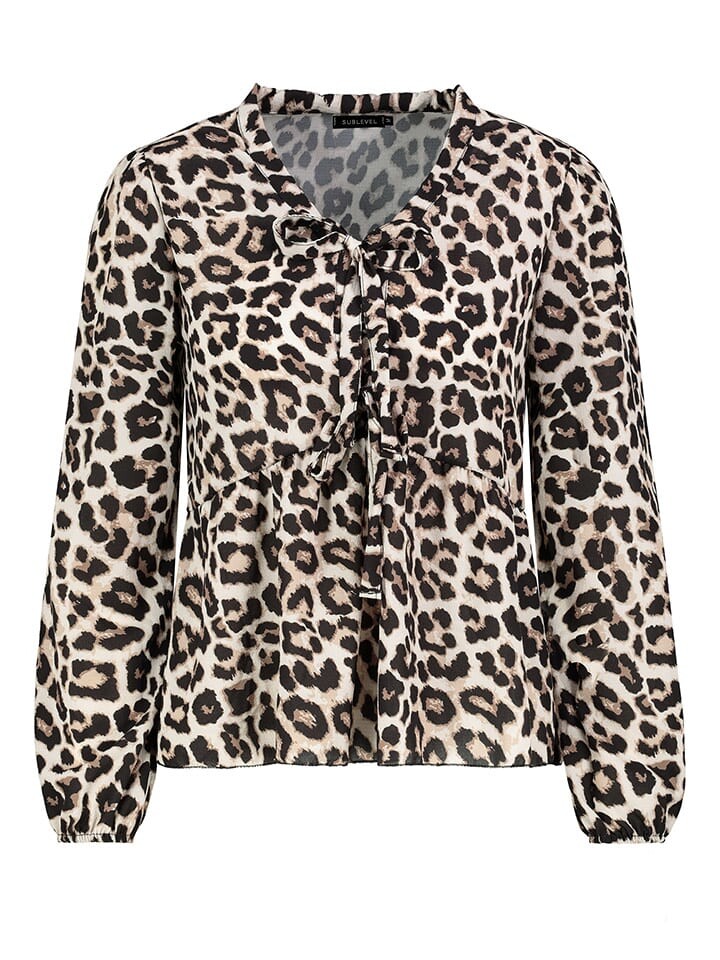 

Блуза Sublevel Bluse, цвет Sand/Schwarz