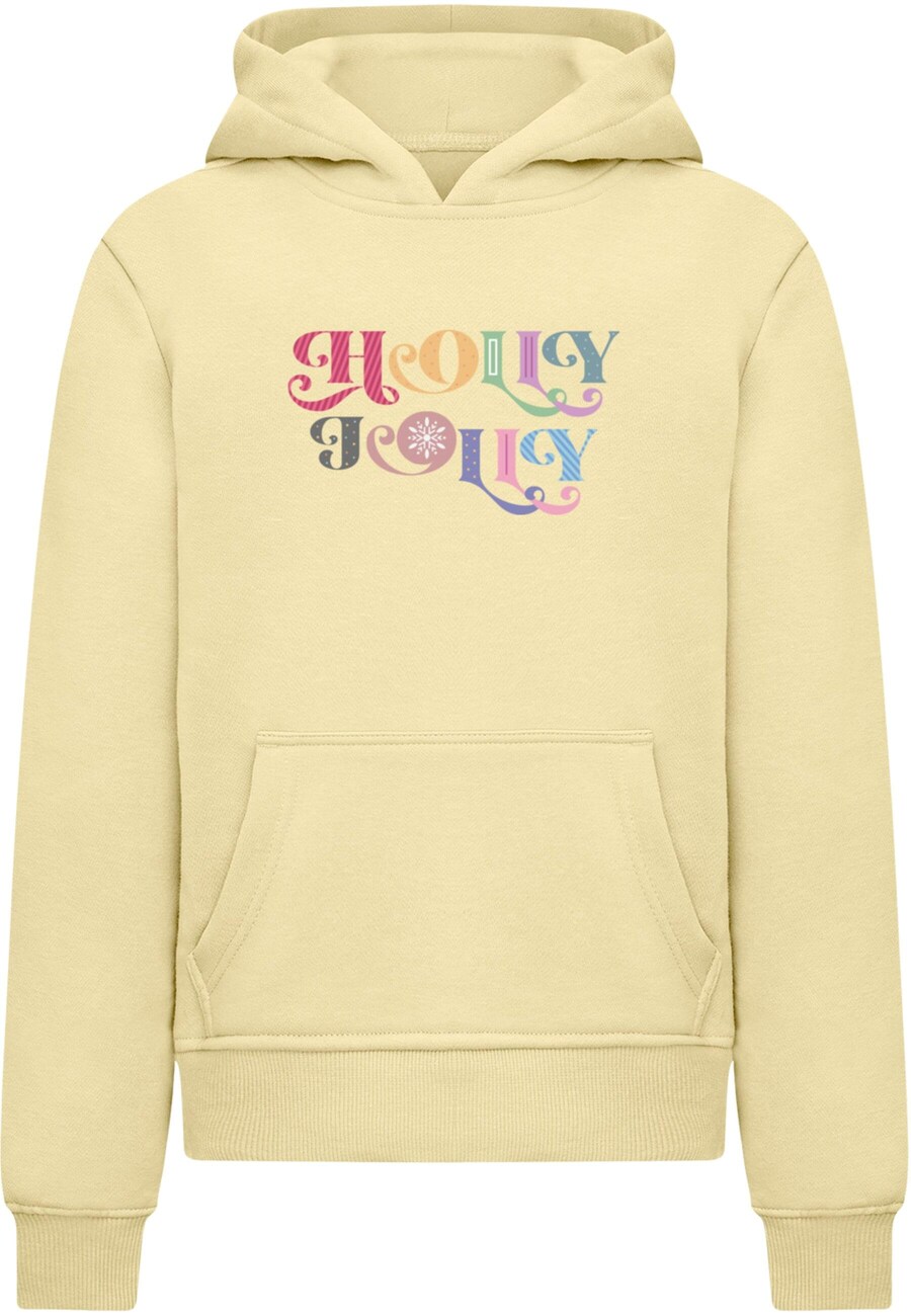 

Толстовка Merchcode Christmas Holly Jolly, цвет Light yellow
