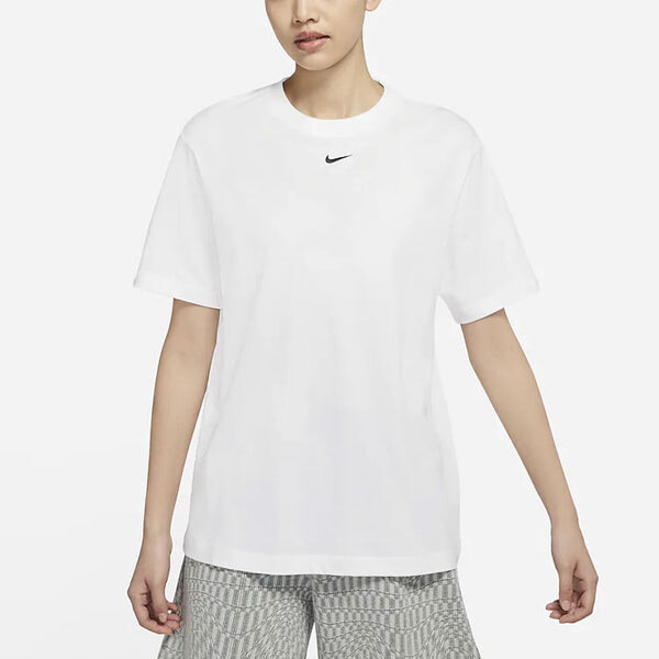 Футболка (WMNS) Nike AS W Nike Sportswear ESSNTL Tee BF LBR White, белый — фото 3