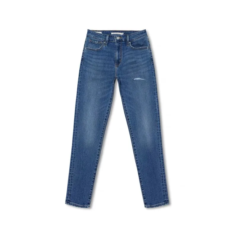 Levis Женские джинсы-чинос синего цвета slim fit — фото 3