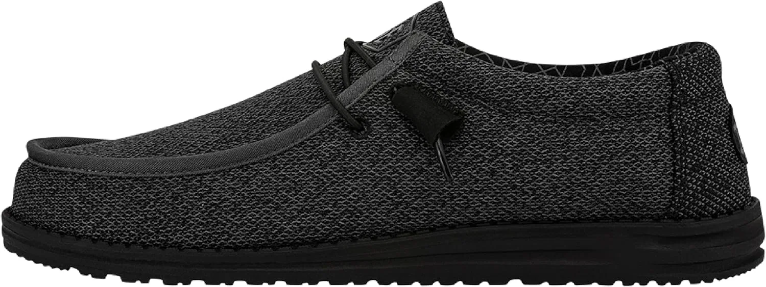 Мужские туфли HEYDUDE Wally SoxMoc с раздельными пальцами, Micro Total Black