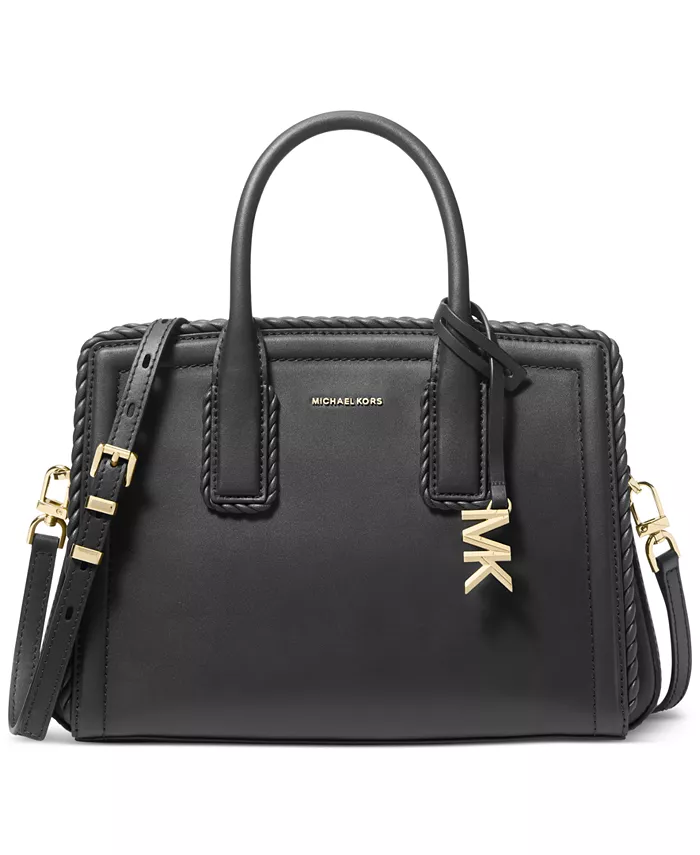 

Лайла Маленькая Кожаная Сумка-Сатчел Michael Kors, черный