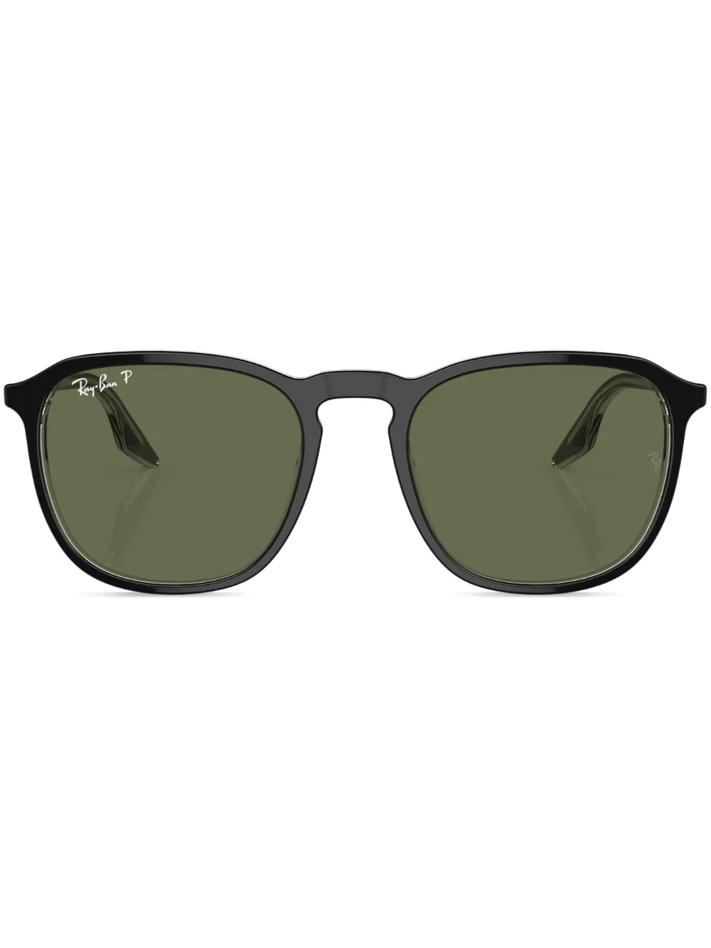 

Солнцезащитные очки в круглой оправе с логотипом Ray-Ban, черный