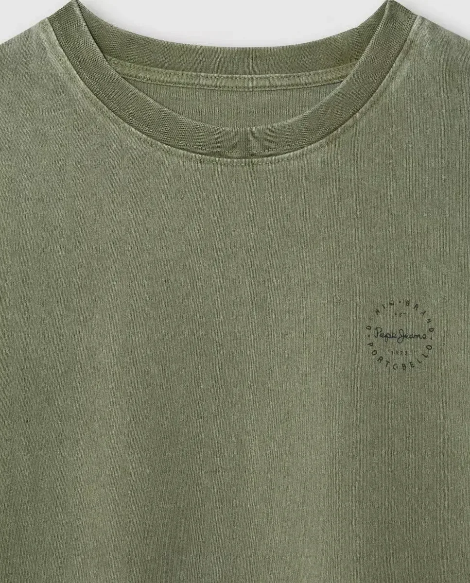 Детская футболка Harryson Pepe Jeans, Verde Militar — фото 3