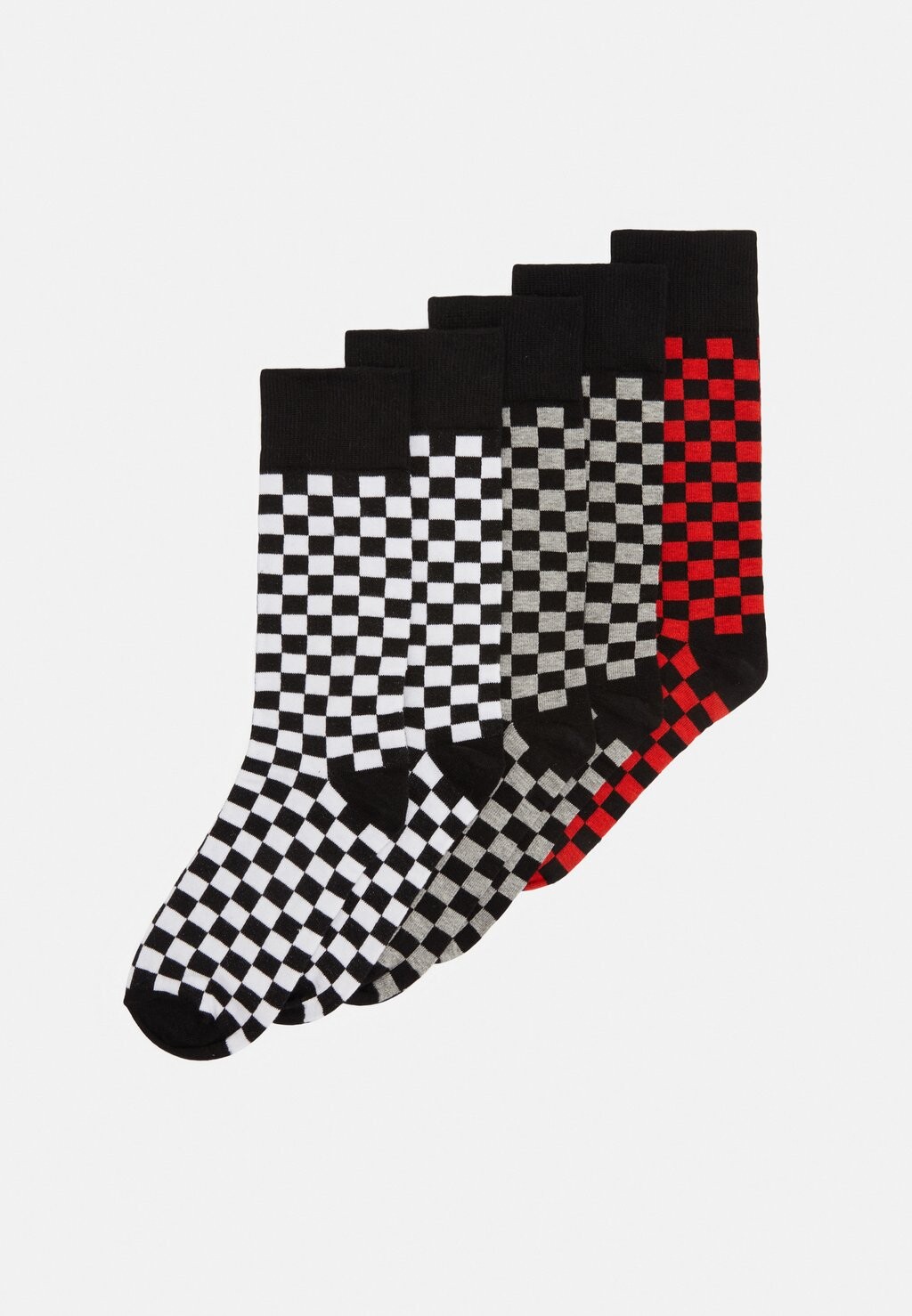 

Носки Check Socks 5Pack Urban Classics, черный/вересковый/белый