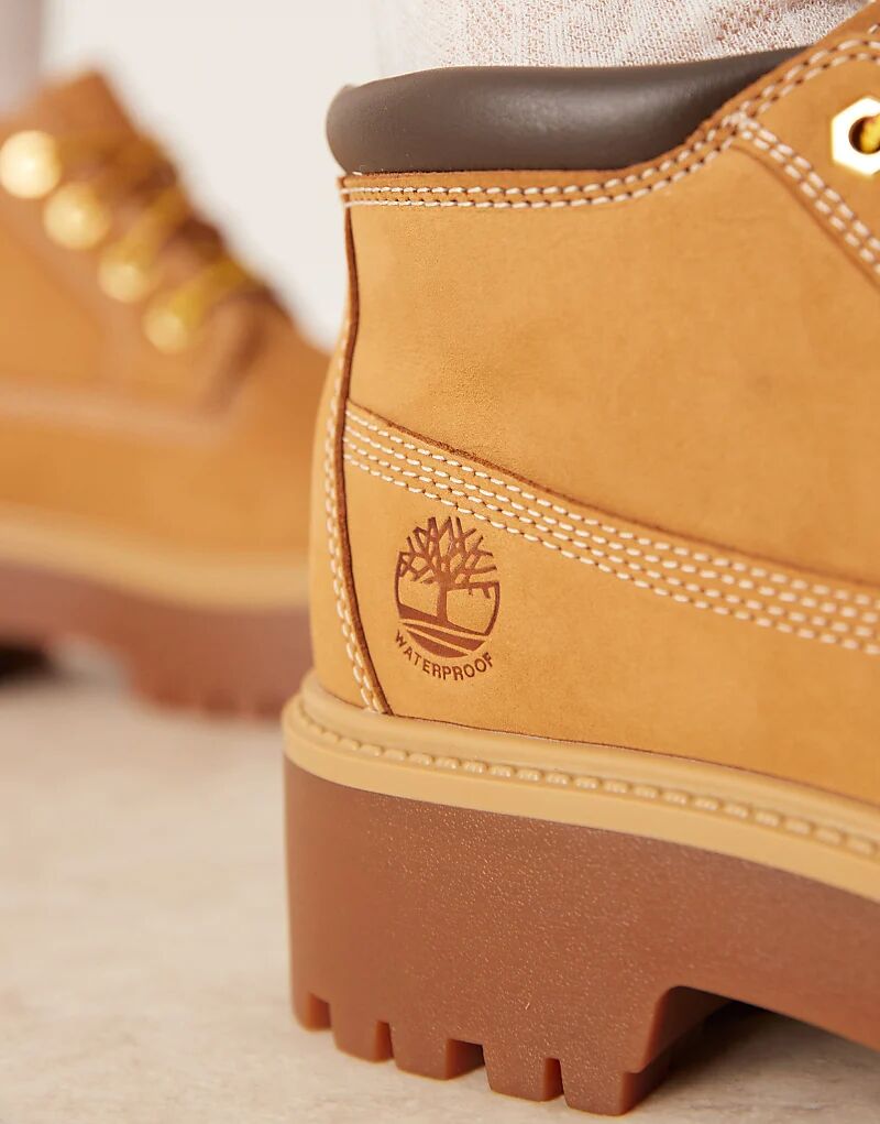Ботинки Timberland Stone Street Nellie на платформе, корчиневый — фото 3