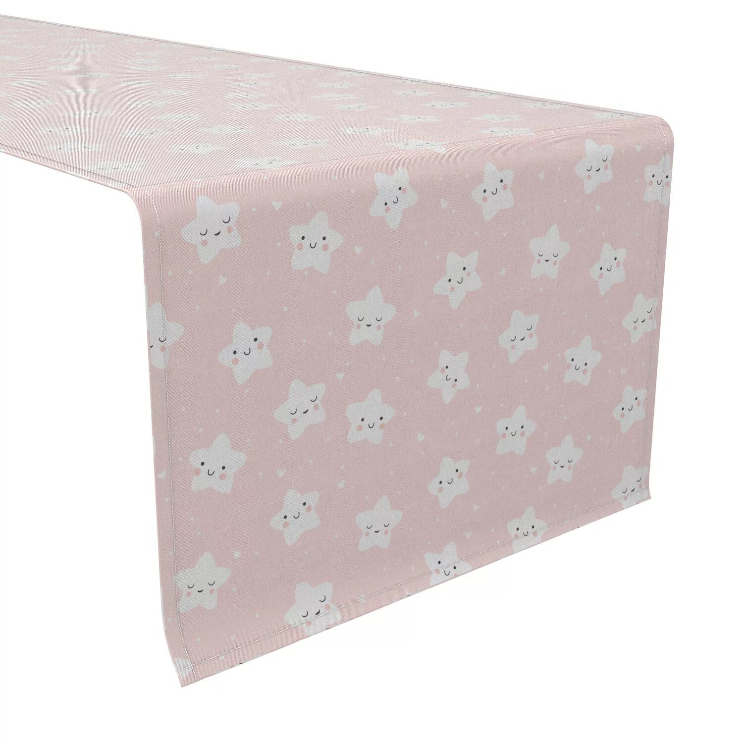 

Дорожка для стола, 100 % хлопок, 16x108 дюймов Happy Stars Pink