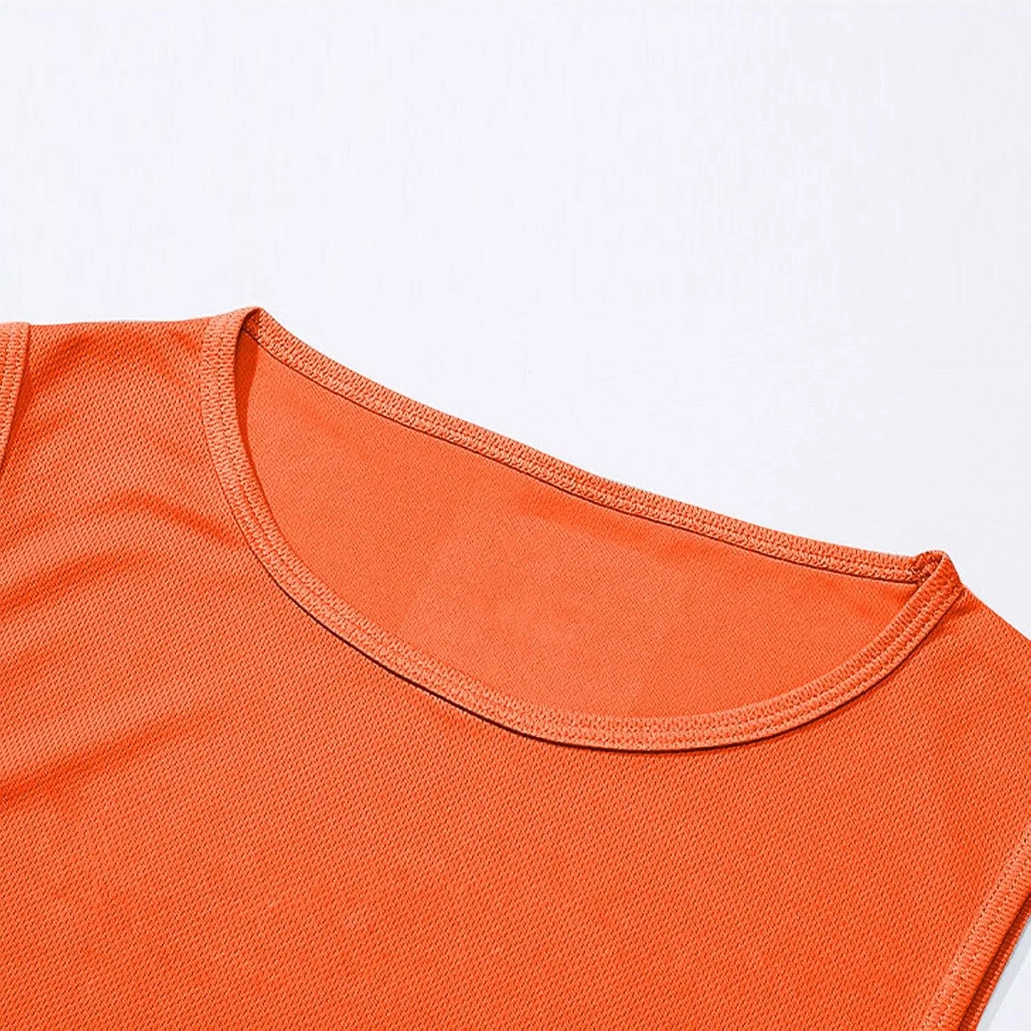 Мужская майка для фитнеса, беговая, дышащая, Orange — фото 3