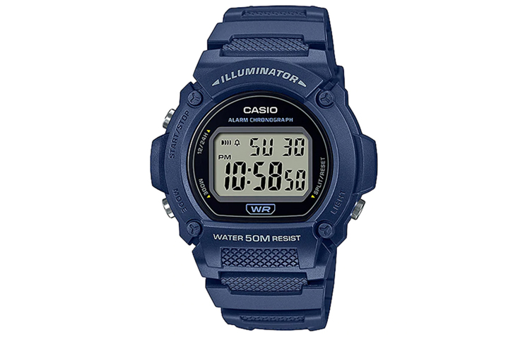 

Мужские молодежные серые часы W-219H-2AVDF CASIO