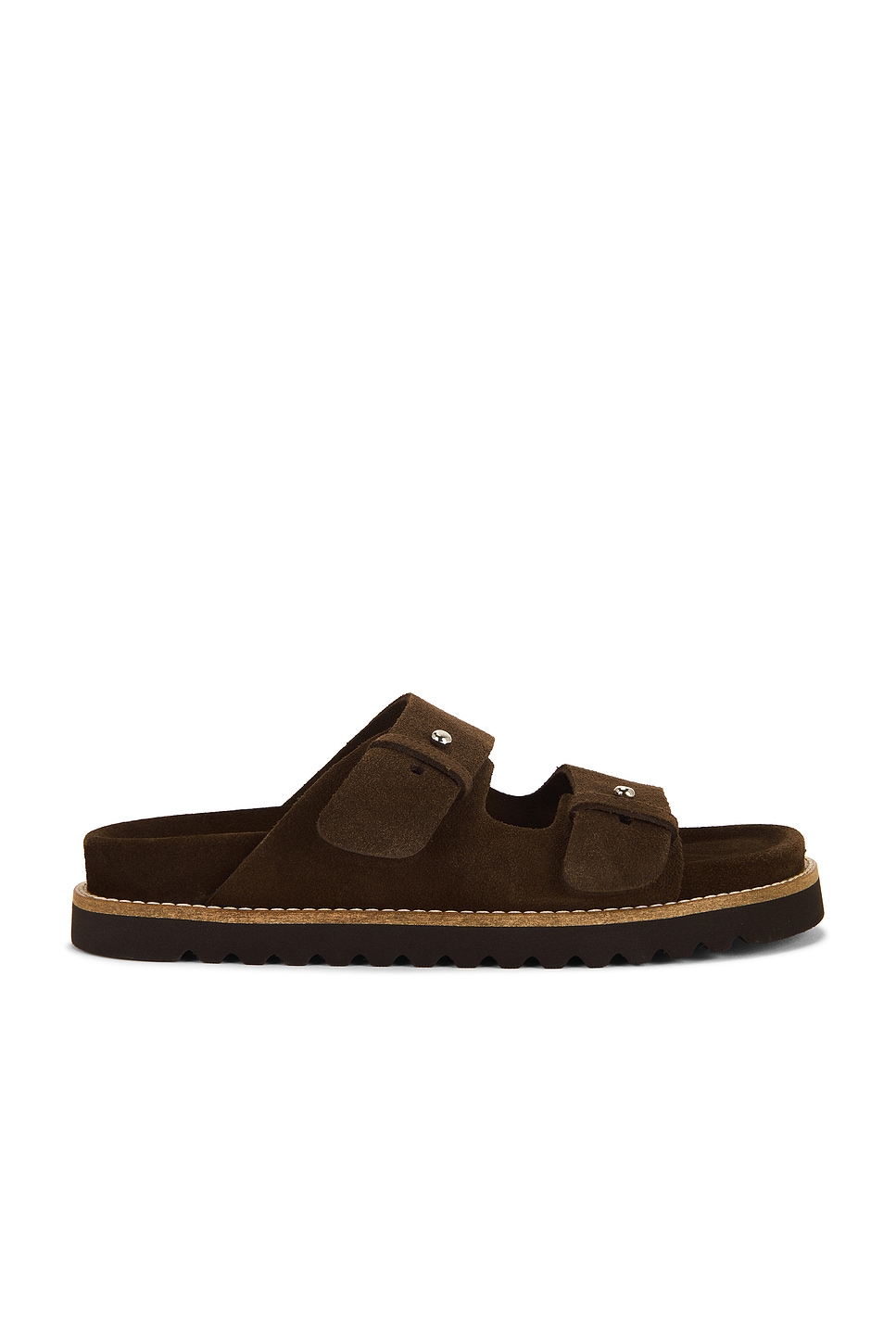 Suede Hutton Slide Сандалии Jenni Kayne, Chocolate