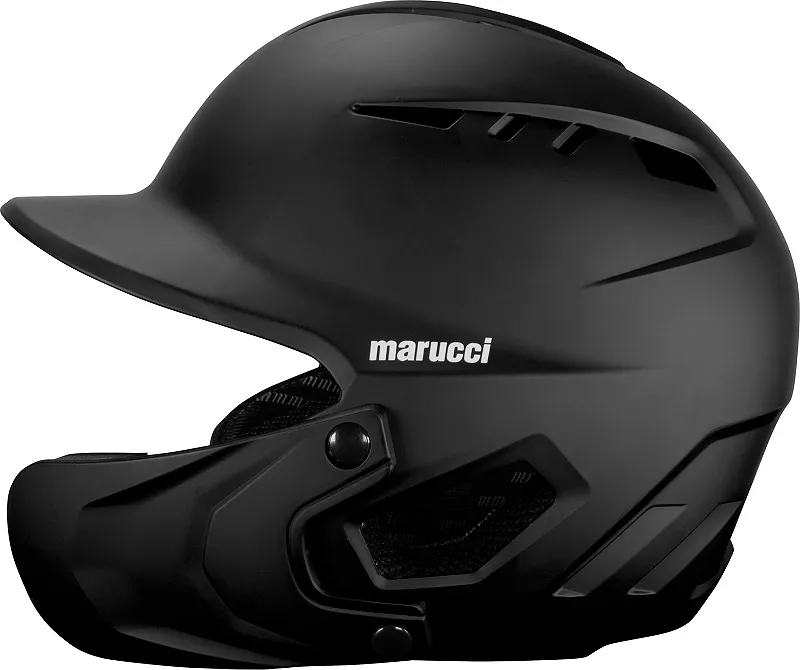

Бейсбольный шлем Marucci Senior Duravent с защитой челюсти, черный