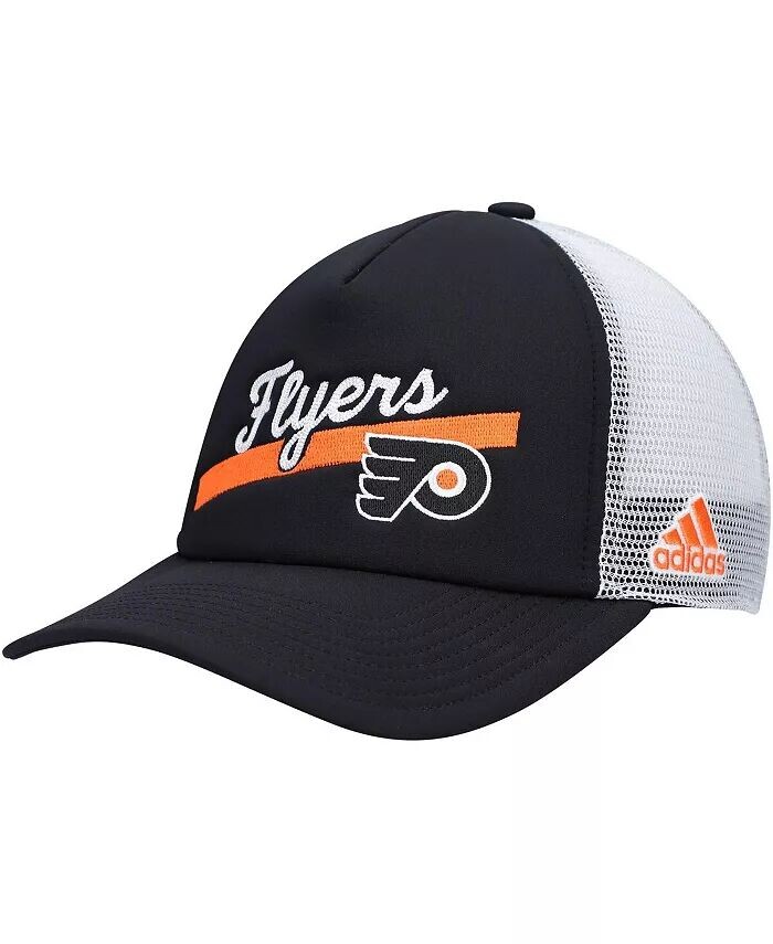 

Женская черная, белая бейсболка Philadelphia Flyers Foam Trucker Snapback adidas