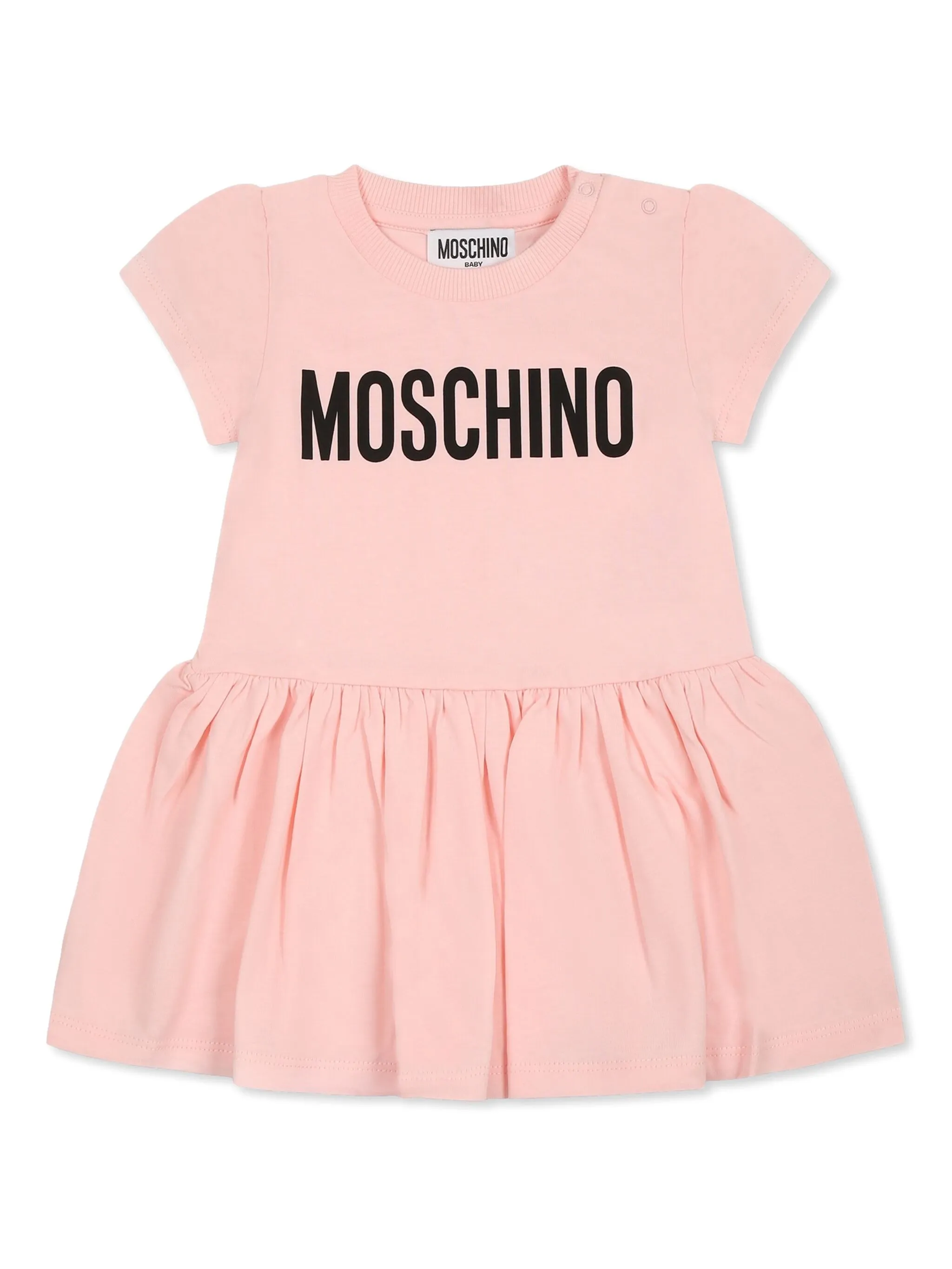 

Платье с логотипом Moschino Kids, розовый