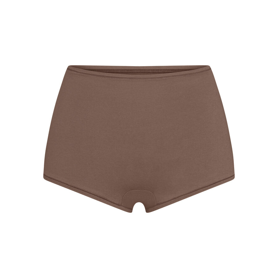 

Шорты SKIMS Cotton Jersey, цвет Truffle