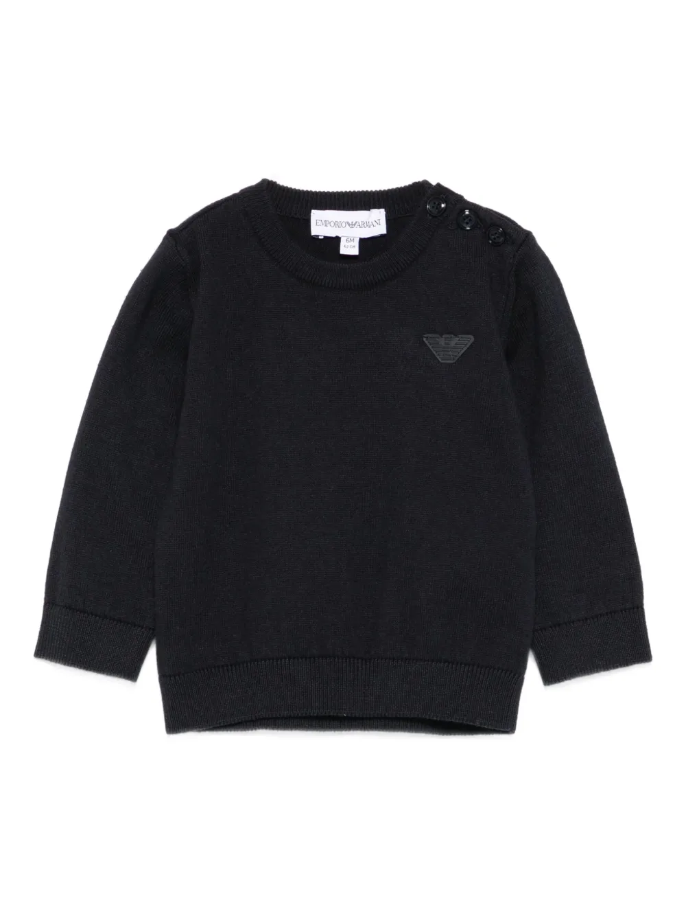 

Свитер с логотипом Emporio Armani Kids, синий