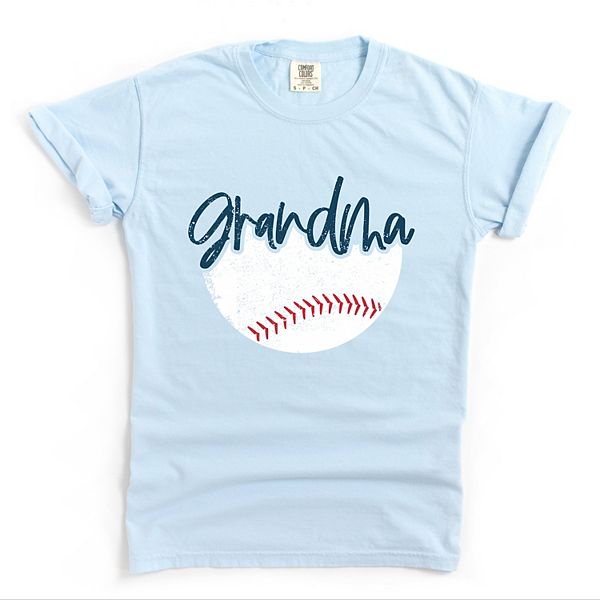 

Футболка Grandma baseball garment dyed Simply Sage Market, Chambray
