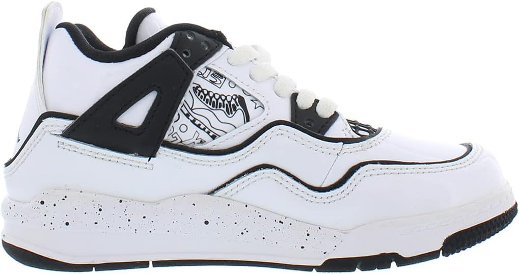 Мужские кроссовки Nike Jordan 4 Retro, размер, белый/черный — фото 3