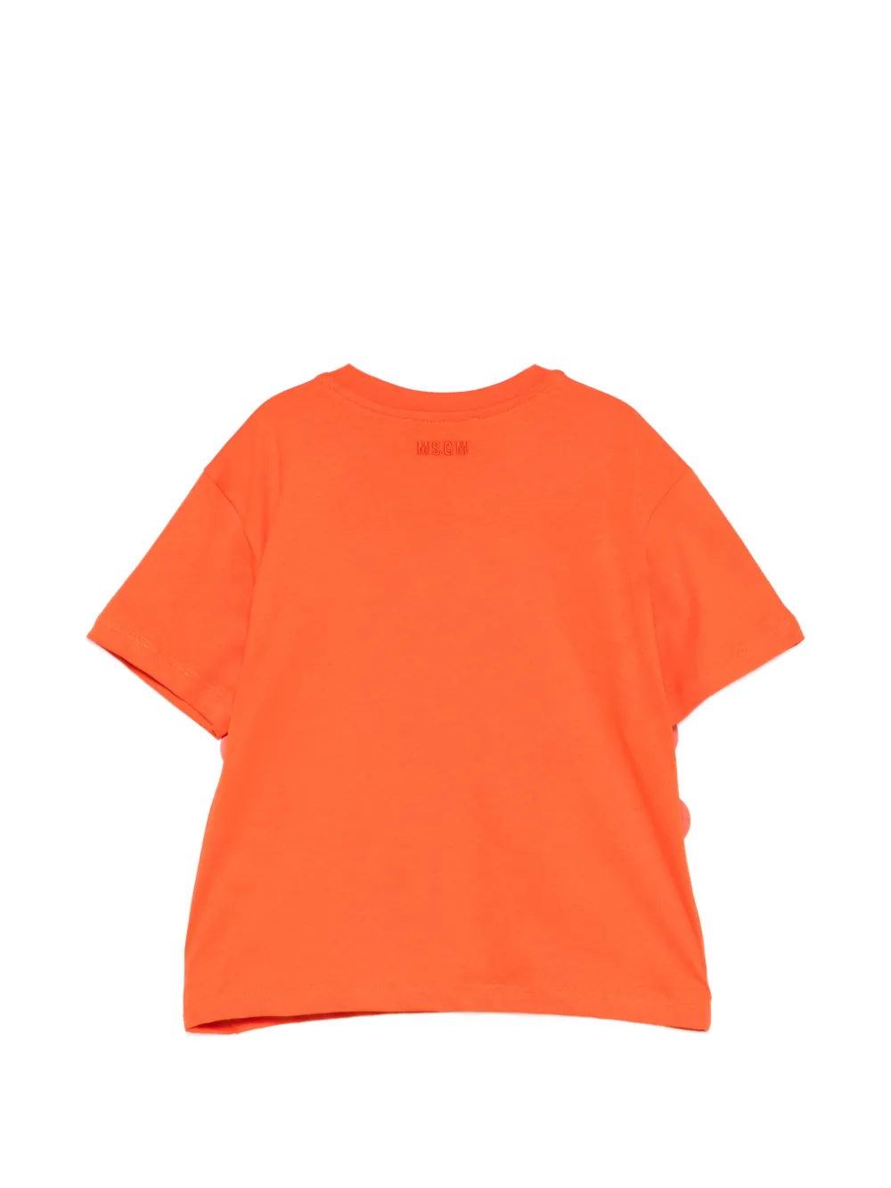 Футболка с круглым вырезом Msgm Kids, оранжевый — фото 2