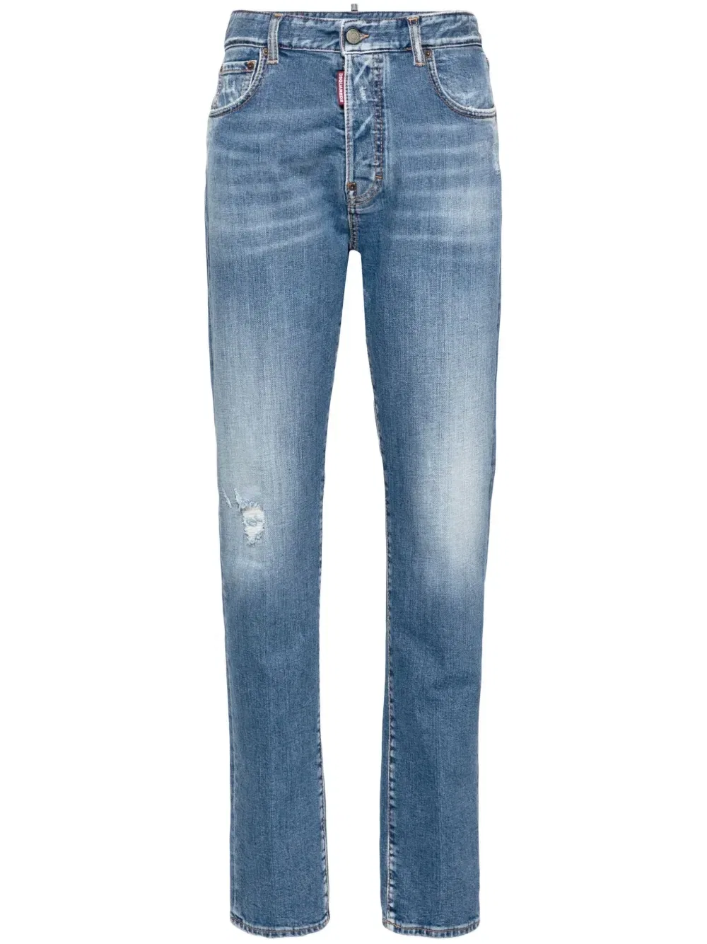 Джинсы 642 прямого кроя Dsquared2, синий