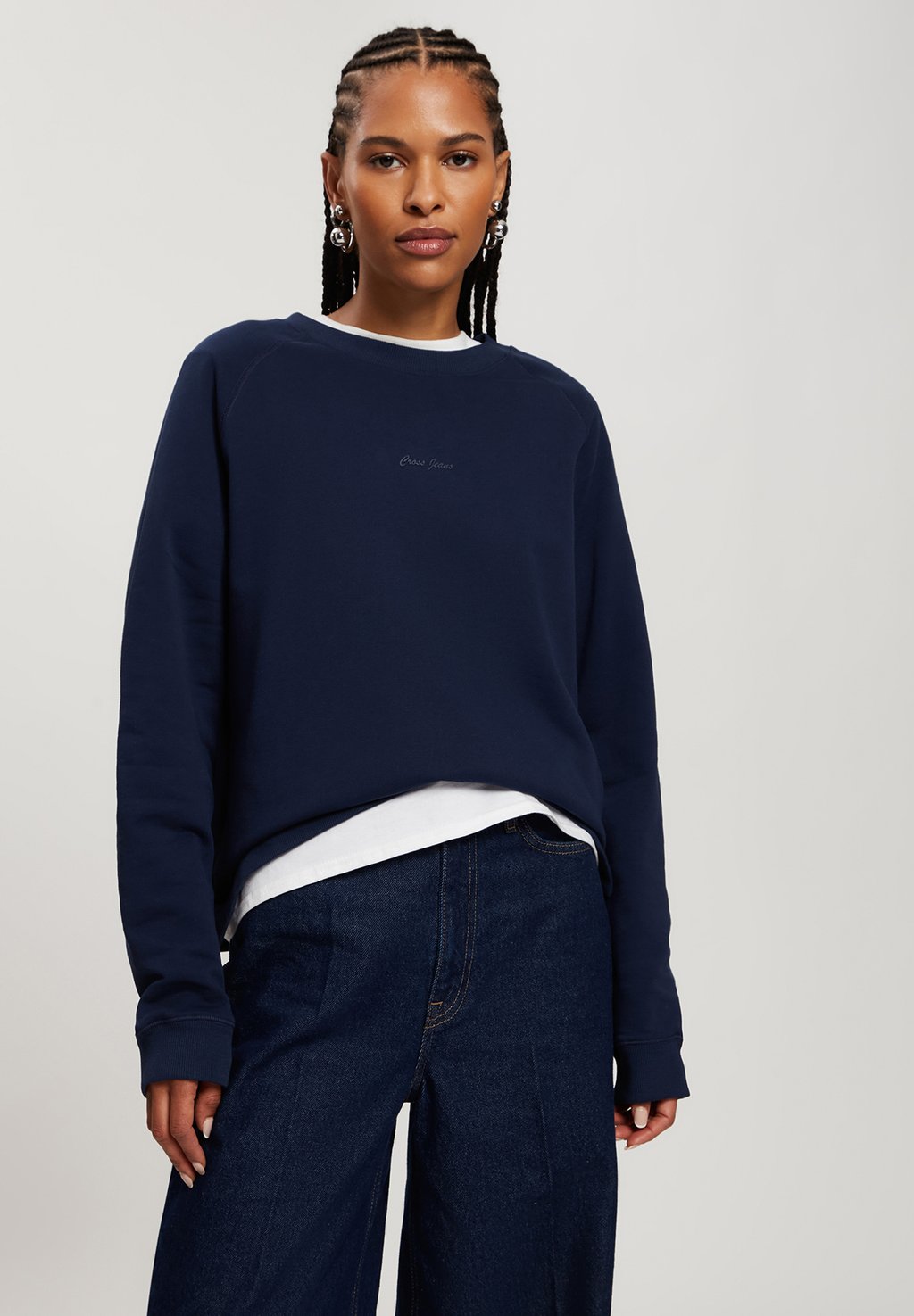 

Толстовка Cross Jeans, темно-синий