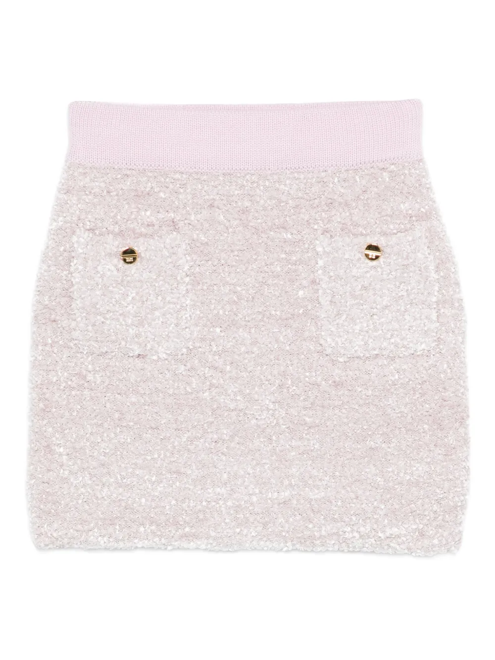 

Юбка из ткани букле Elisabetta Franchi La Mia Bambina, розовый