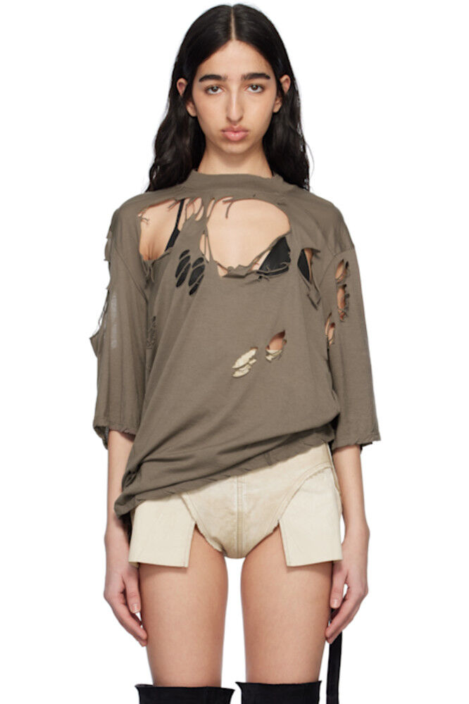 

Футболка серая Hollywood Walrus Rick Owens DRKSHDW
