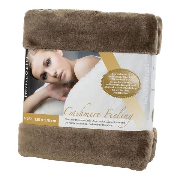 

Плед Gözze Premium Cashmere Feeling, 170 см, коричневый
