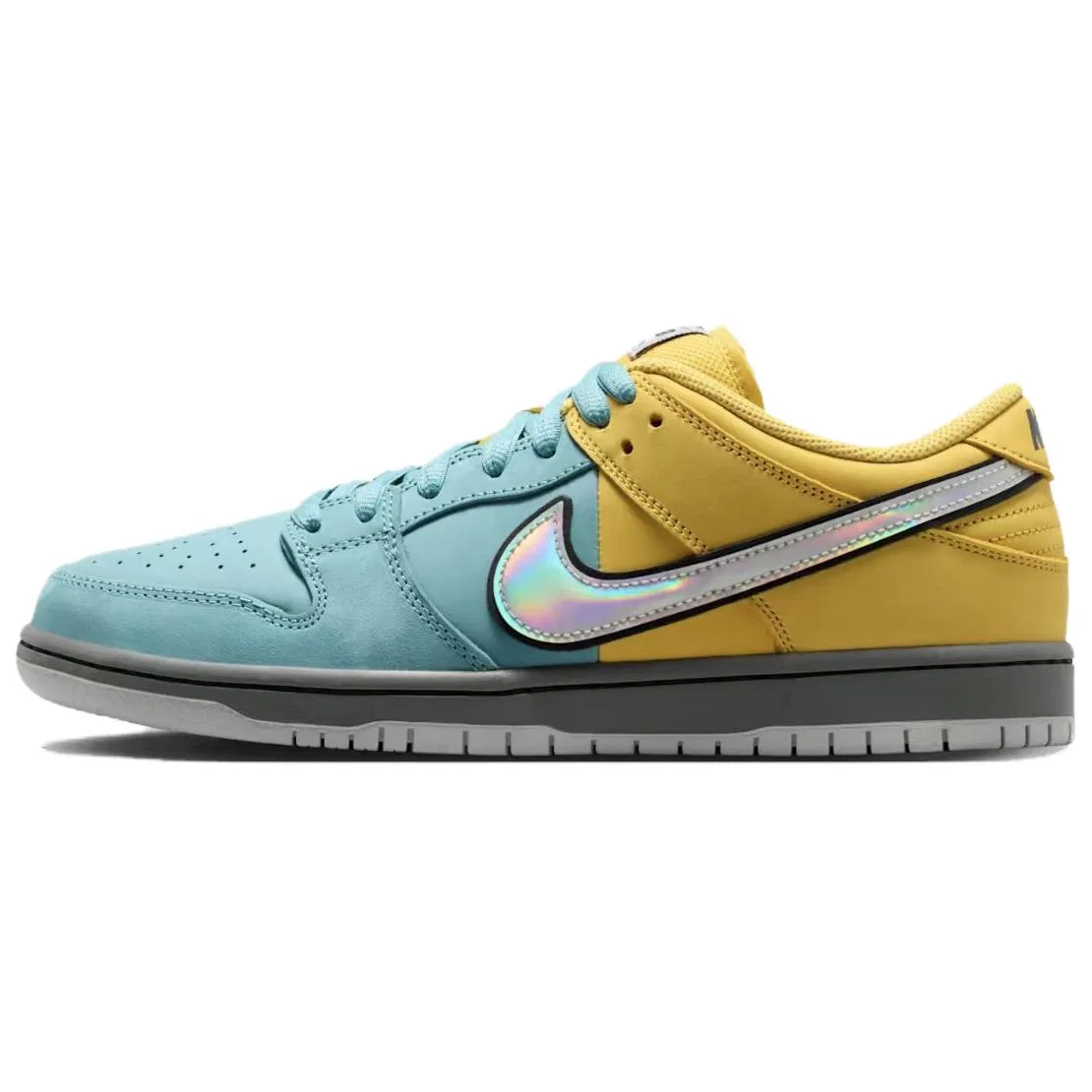 Кроссовки для скейтбординга Nike Dunk SB Low сине-желтые