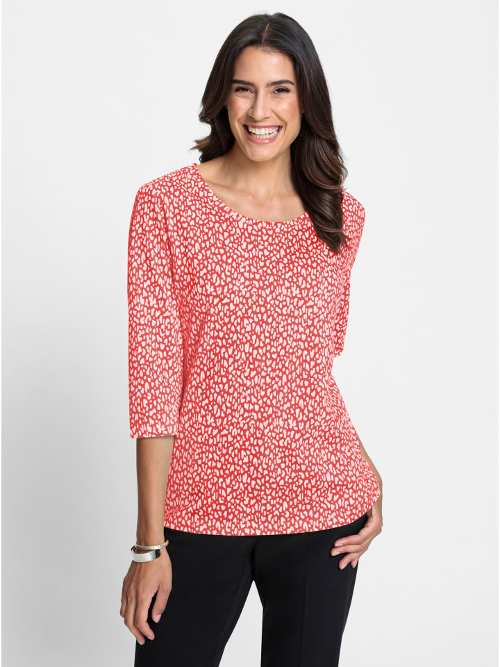 

Рубашка с рукавами 3/4, белого цвета с клубничным принтом WITT WEIDEN