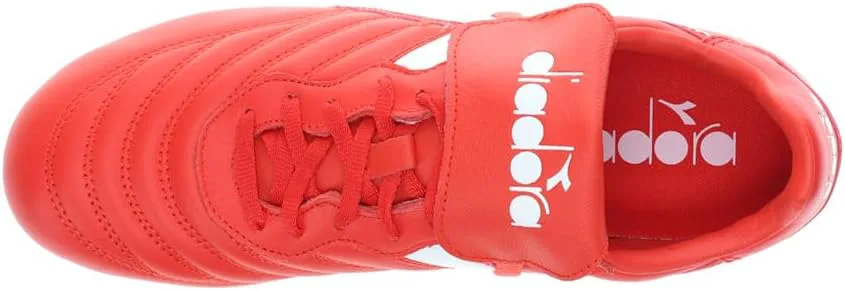 Мужские футбольные бутсы Diadora Brasil Lt T Mdpu - красные, красный — фото 4