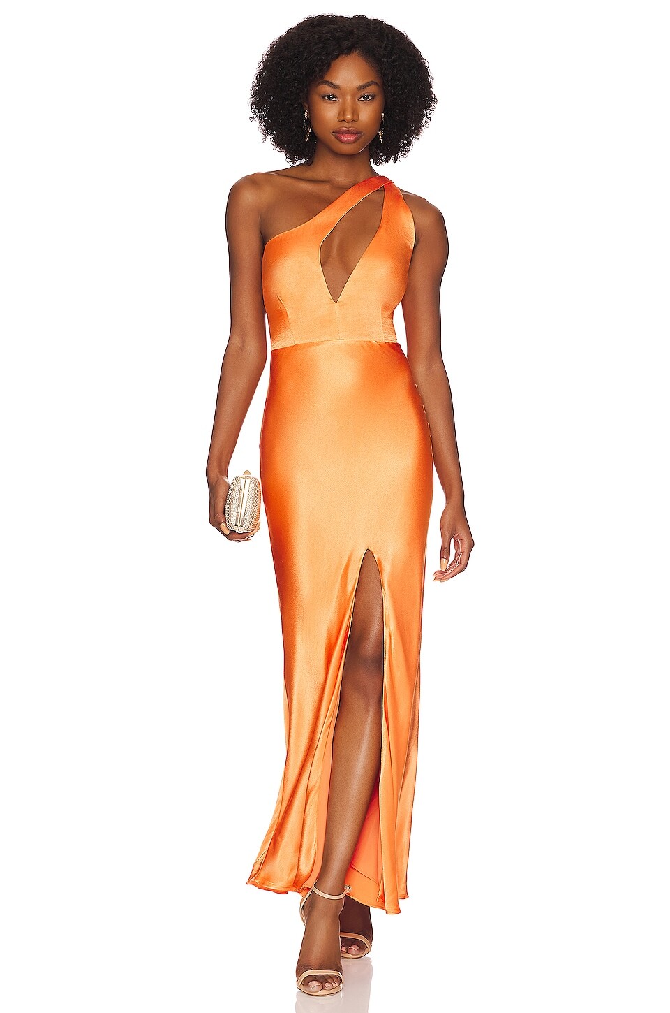 

Платье Bardot Ambroise One Shoulder, оранжевый