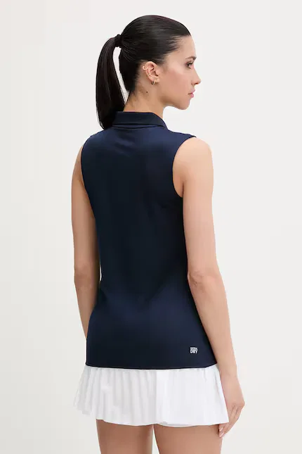 Топ Lacoste Синий с воротником — фото 3