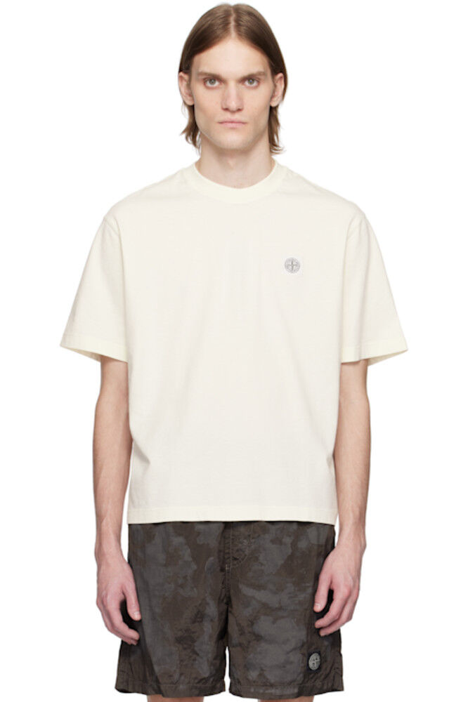 

Футболка Off-White Combed Organic Cotton Jersey Stone Island