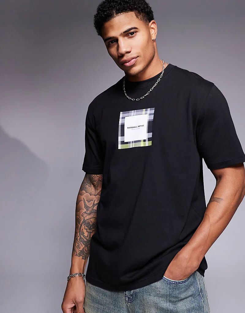 

Футболка в клетку carter черного цвета Marshall Artist