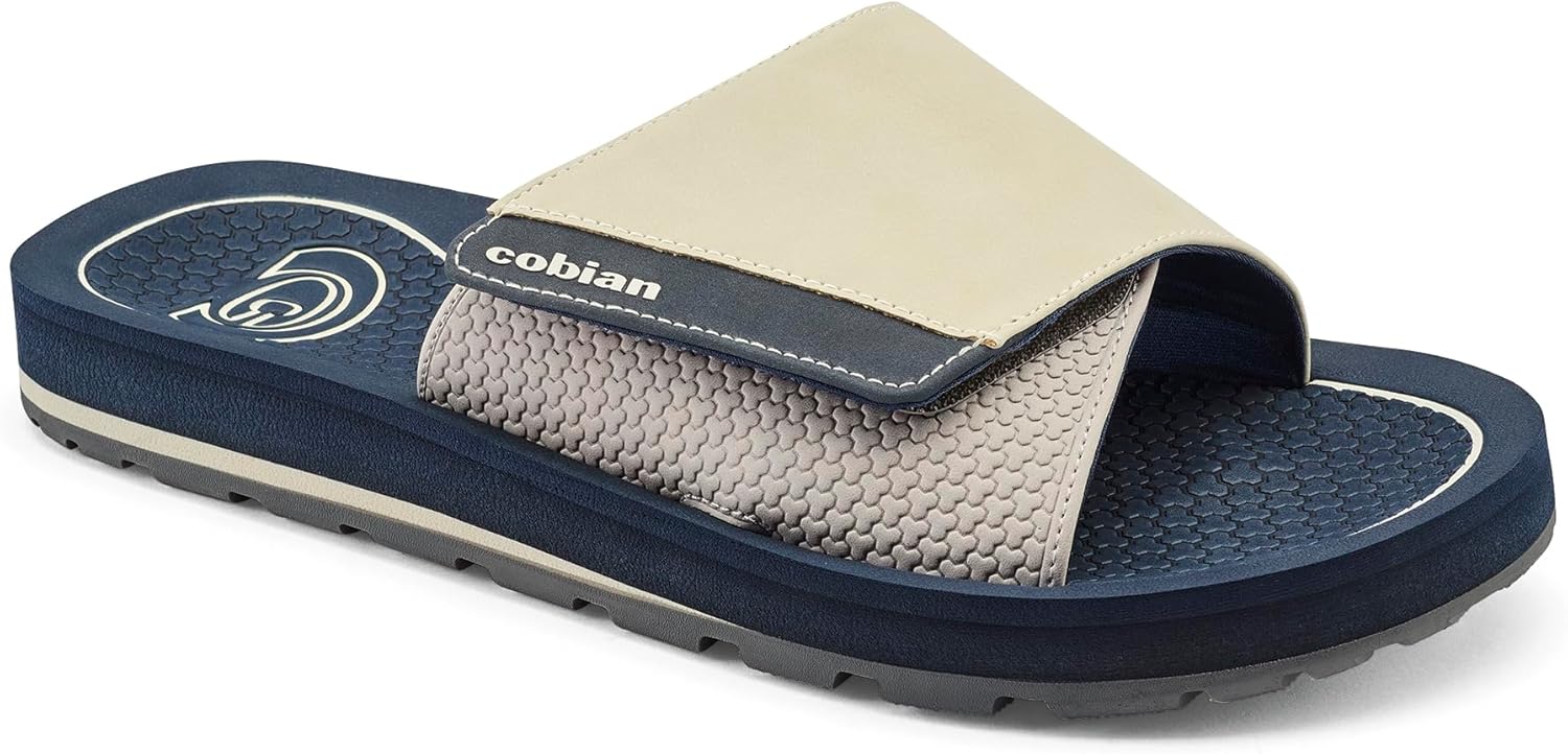 

Шлепанцы Cobian DRT Slide - мужские шлепанцы с прочным противоскользящим покрытием для трейла, темно-синий