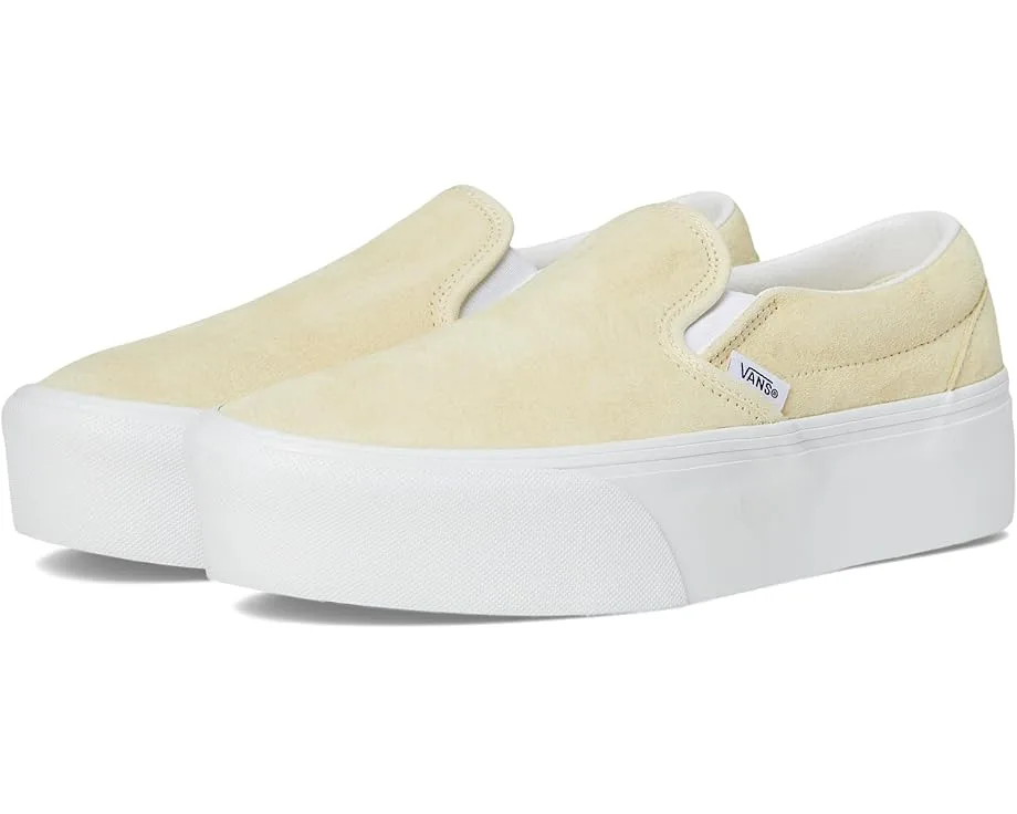 Кроссовки Vans Classic Slip-On Stackform, Nubuck Lemon Icing