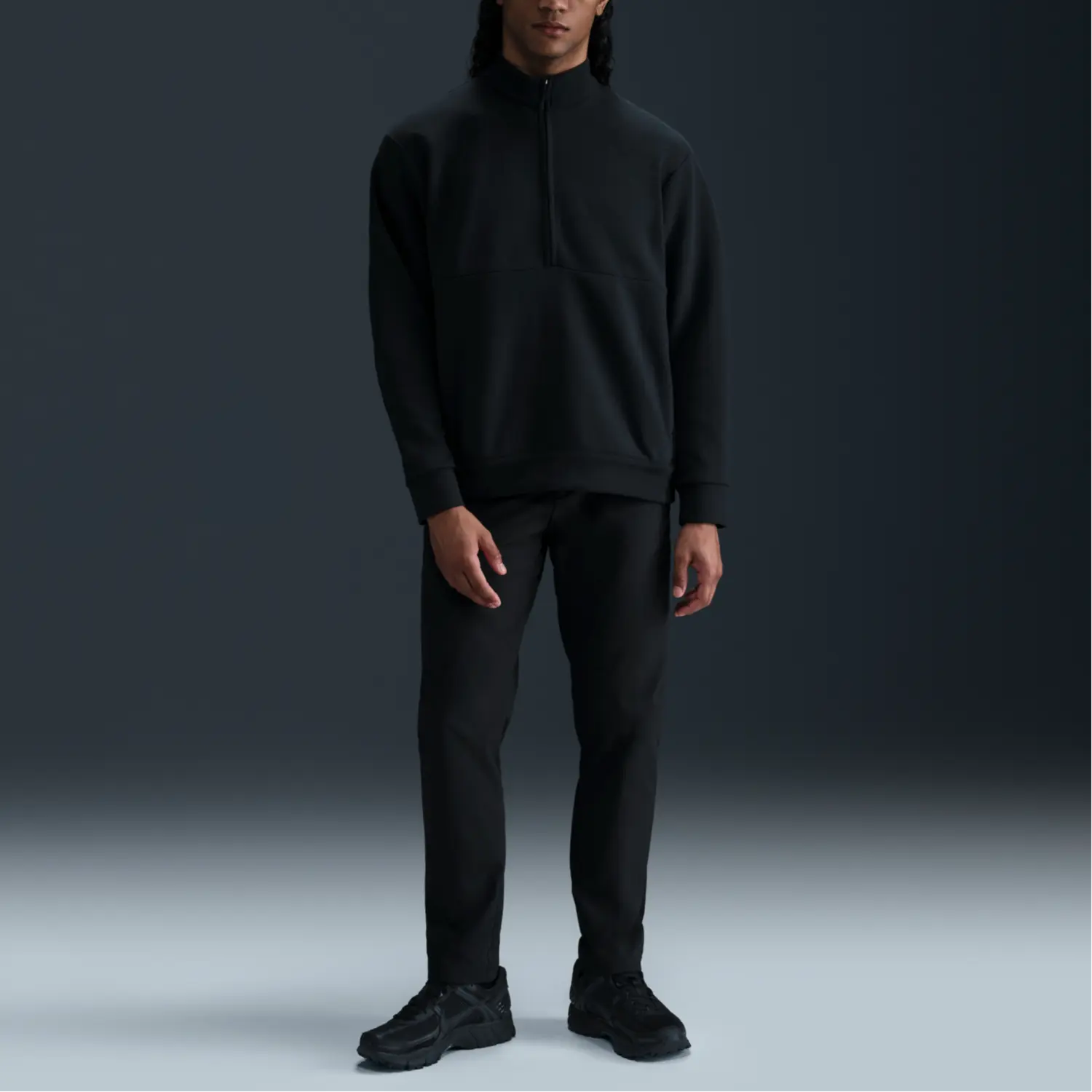 Мужские брюки PerfectStretch Dri FIT с 5 карманами Slim Fit Nike, черный/серый — фото 4