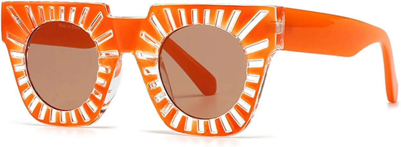 

Солнцезащитные очки Laureles в стиле ретро Y2K для женщин, модные, сине-коричневые, мужские, панк, с заклепками, квадратные, солнцезащитные очки UV400, C1