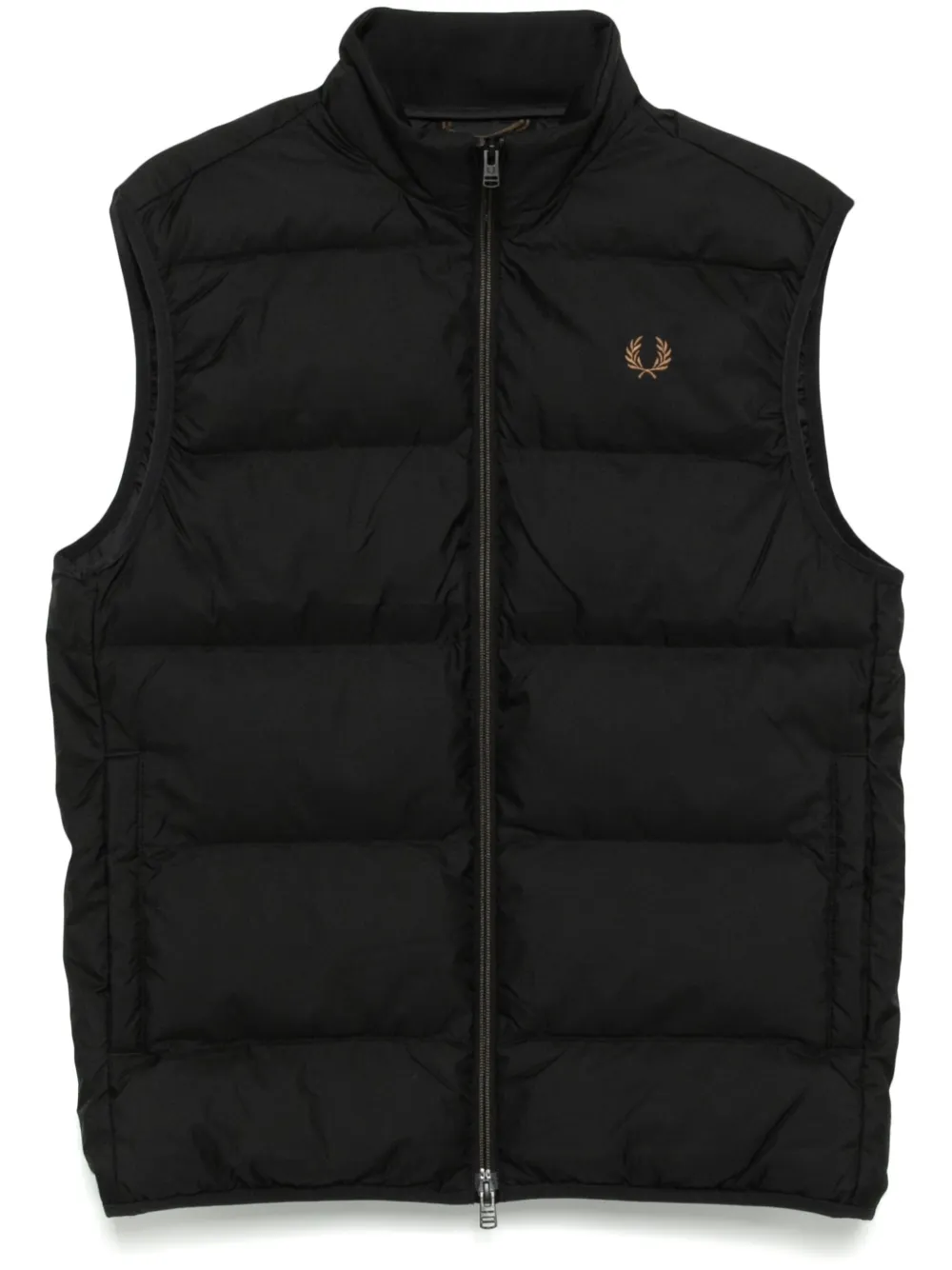 

Пуховик с вышитым логотипом Fred Perry, черный