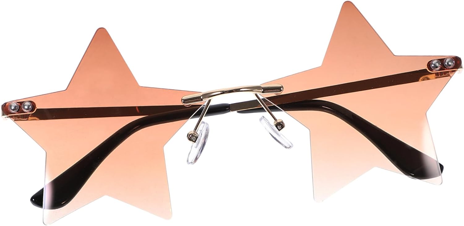 

Солнцезащитные очки GALPADA в винтажном стиле без оправы, 1 пара, для вечеринок и фестивалей. Стильные очки с защитой от УФ-излучения для мужчин и женщин, для Рождества, Хэллоуина и повседневной носки