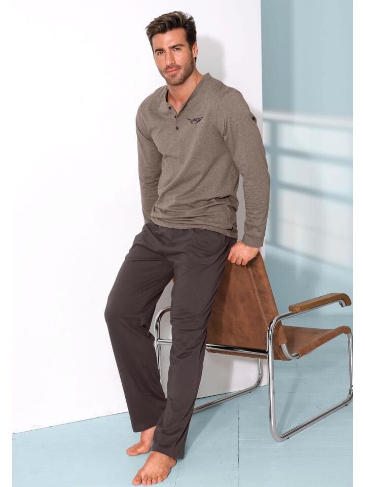 

Пижама AUTHENTIC LE JOGGER, цвет braun-meliert-dunkelbraun