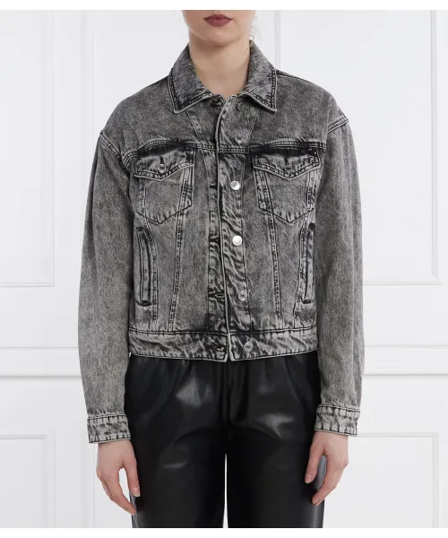 

Бордовая джинсовая куртка Regular fit Guess Jeans, серый